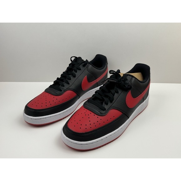 Nike Court Vision Lo NN Sneakers Men's Size 12 Black/Red/White FJ0685-010 - Picture 7 of 7
